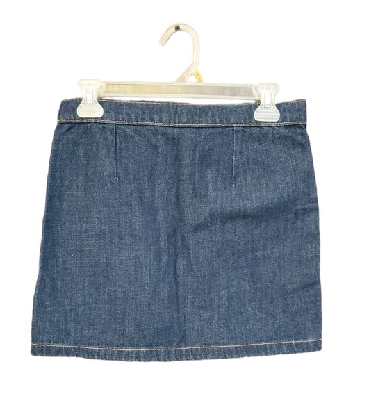 Old Navy High Waisted Snap-Front Jean Skirt Size 14/16 (XL) - Picture 2 of 6